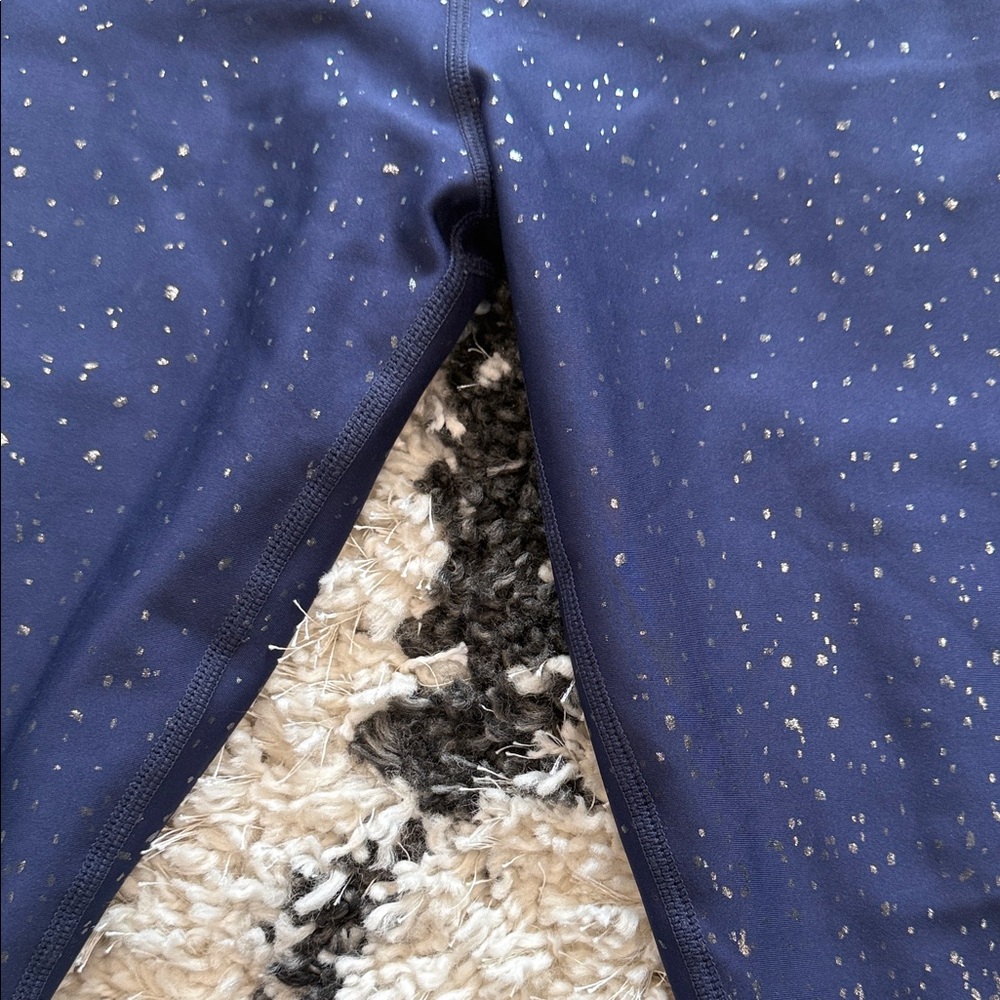 Navy Sparkle Leggings peloton - Picture 3 of 5